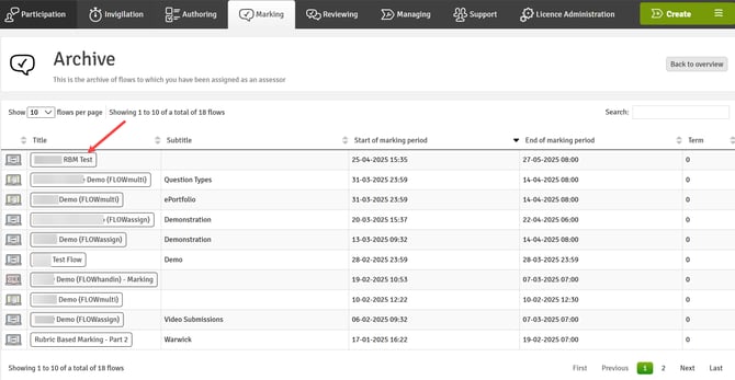 Archived List of Flows-1