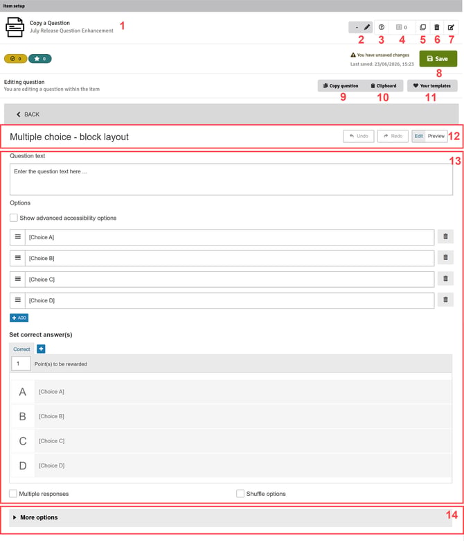 Question Editor Overview