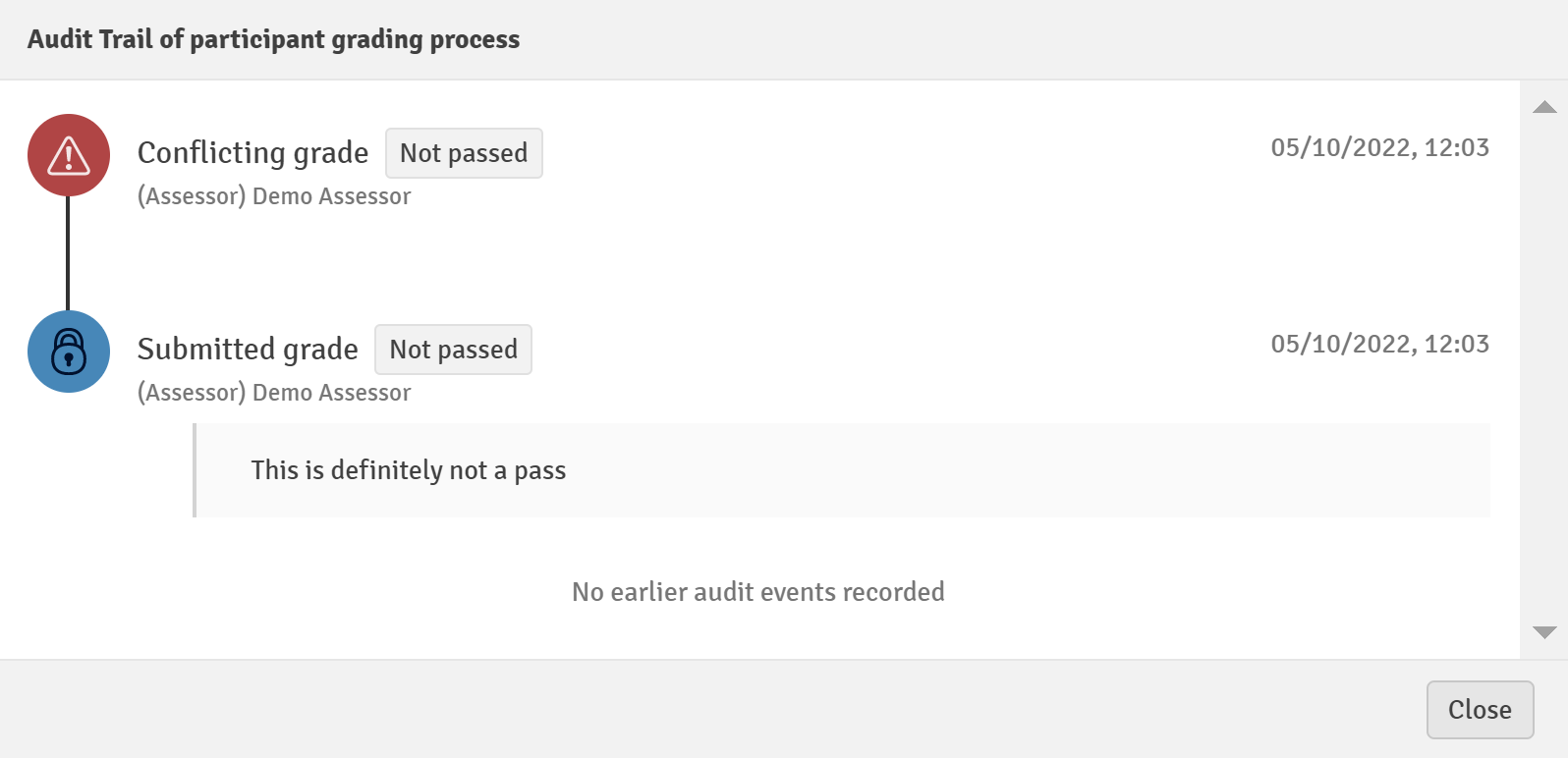 Grade Audit Trail