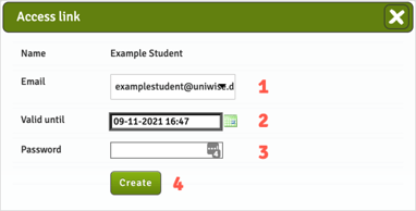 Access_link_generation_screen