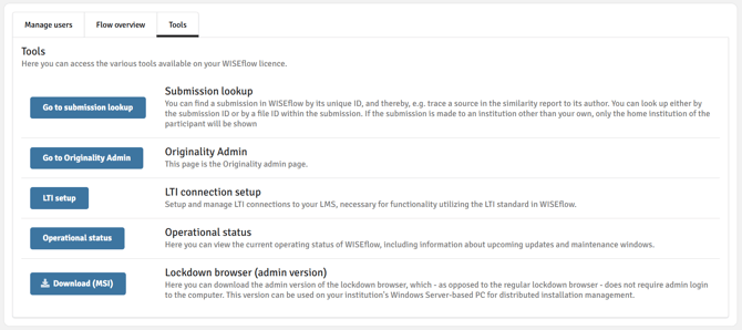 New Support role_tools