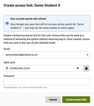 Create Access Link