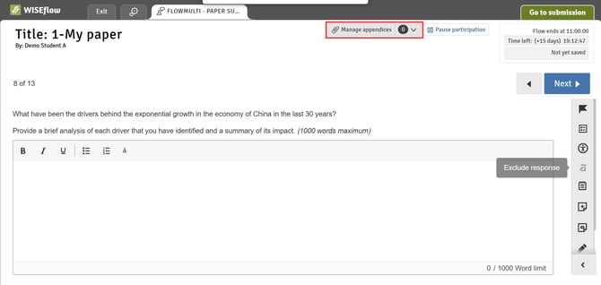 FLOWmulti - Manage Appendices