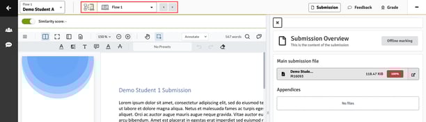 Navigating Between Students (FLOWseries & FLOWcombine)