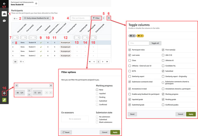 Marking Tool - Participant Pane 2