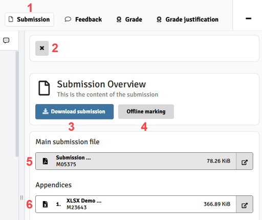 Marking Tool_Submission Pane (FLOWassign)