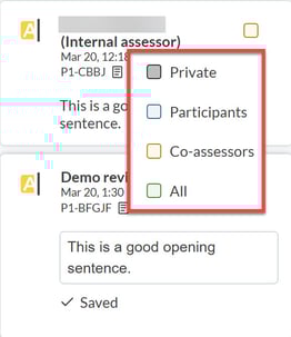 Reviewer - Change Sharing Status