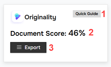 Originality - Top report
