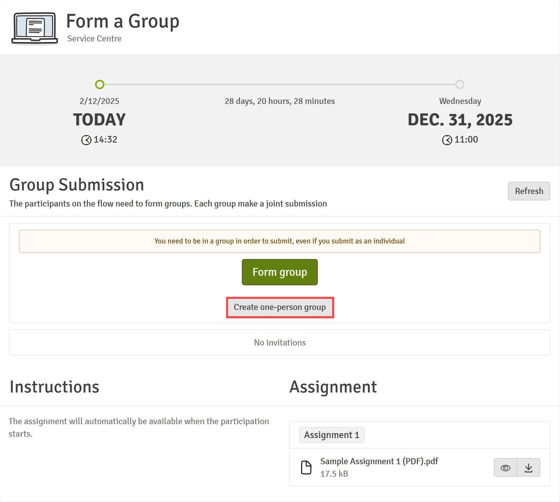 Form a Group and Submit a Group Paper
