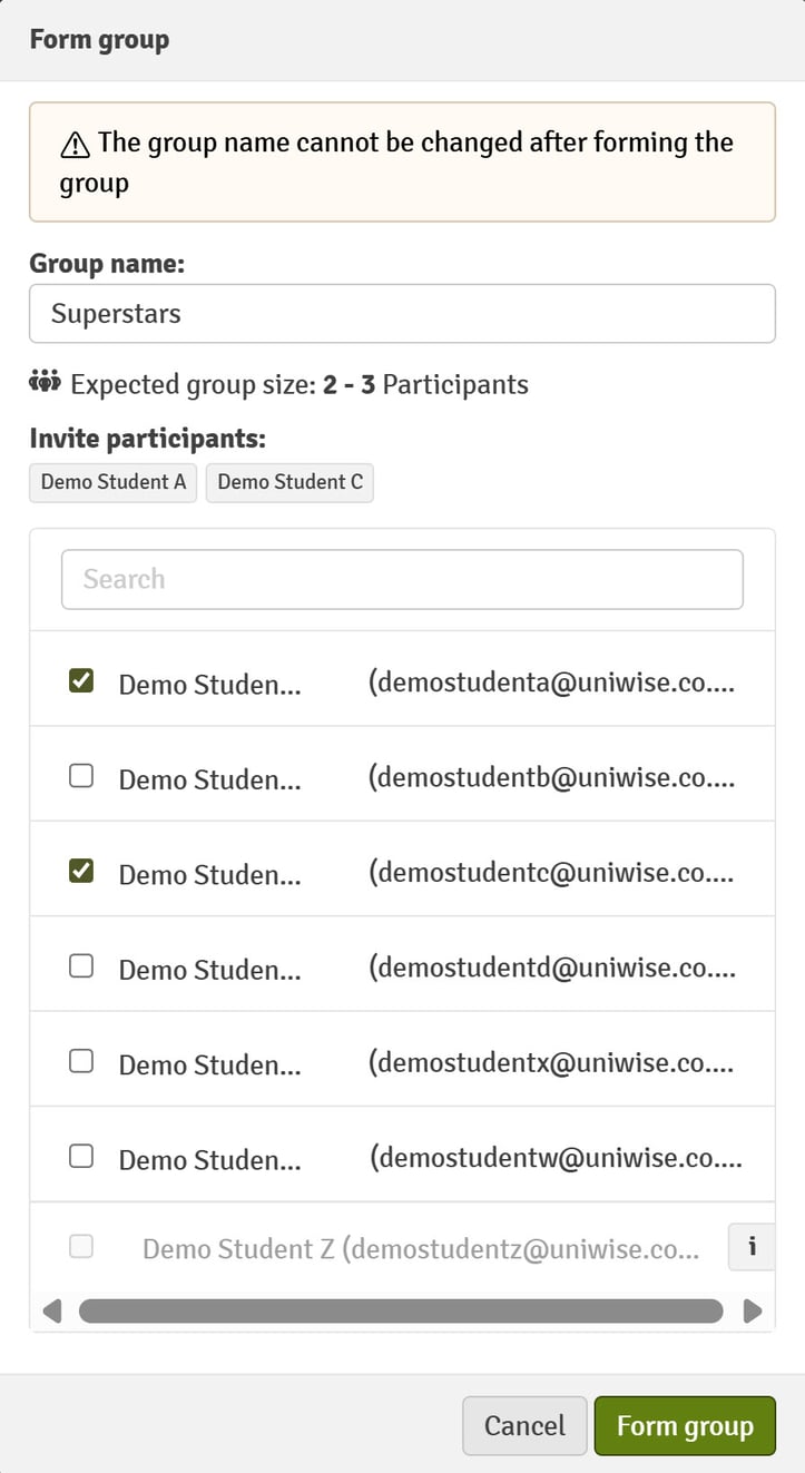 Form a Group and Submit a Group Paper