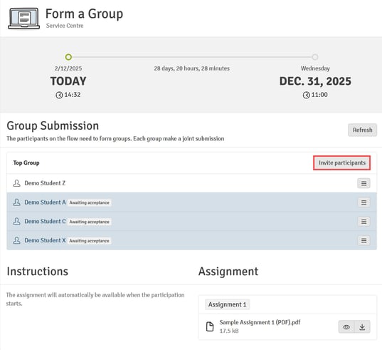 Invite additional participants
