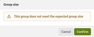 Not Expected Group Size