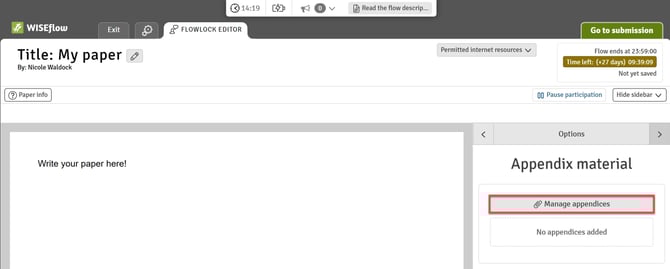 Open Appendix Manager