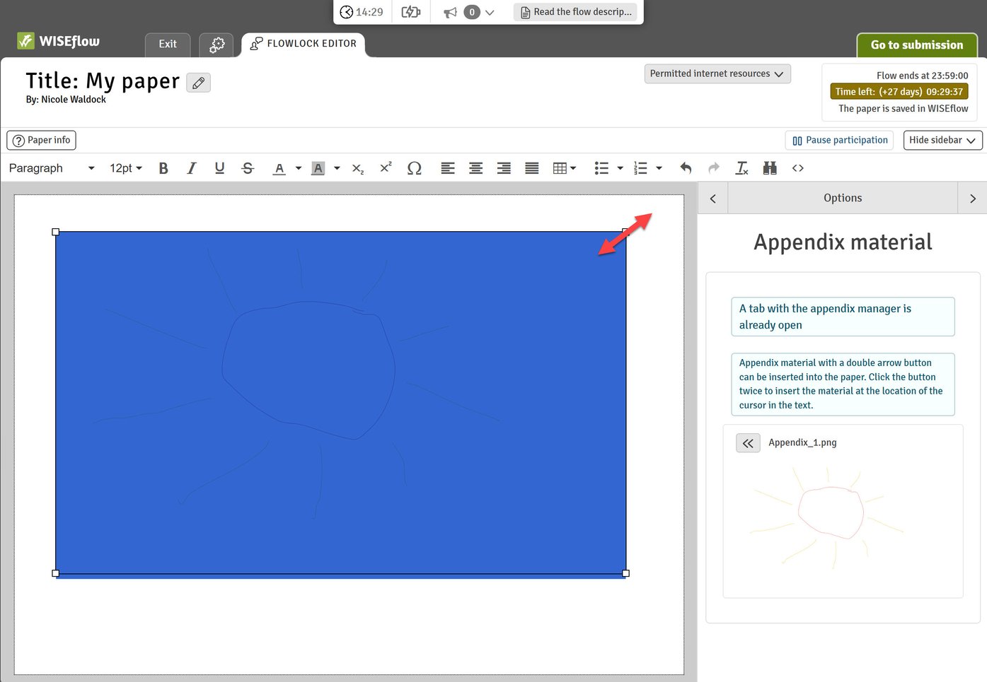 Using the Appendix Manager