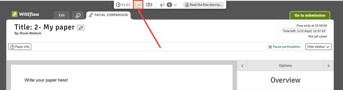 Facial Comparison - green camera icon