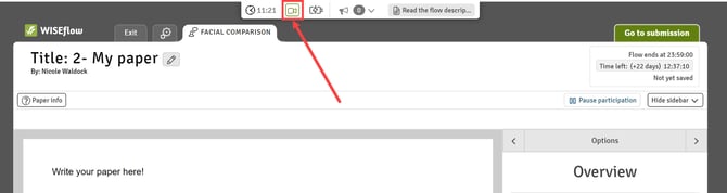 Facial Comparison - green camera icon