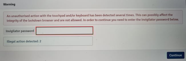 Swipe Gestures - Second Warning
