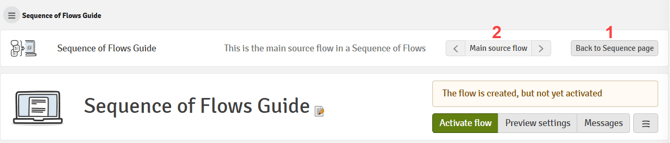 Sequence of Flows Overview