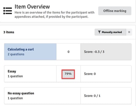 FLOWmulti Percentage Match Indication